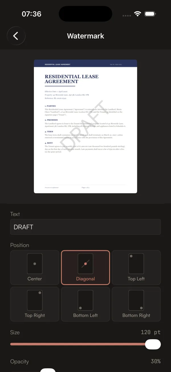 the watermark tool with live preview and position picker