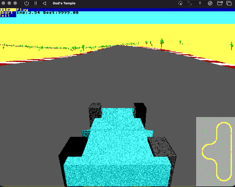 Varoom running in TempleOS